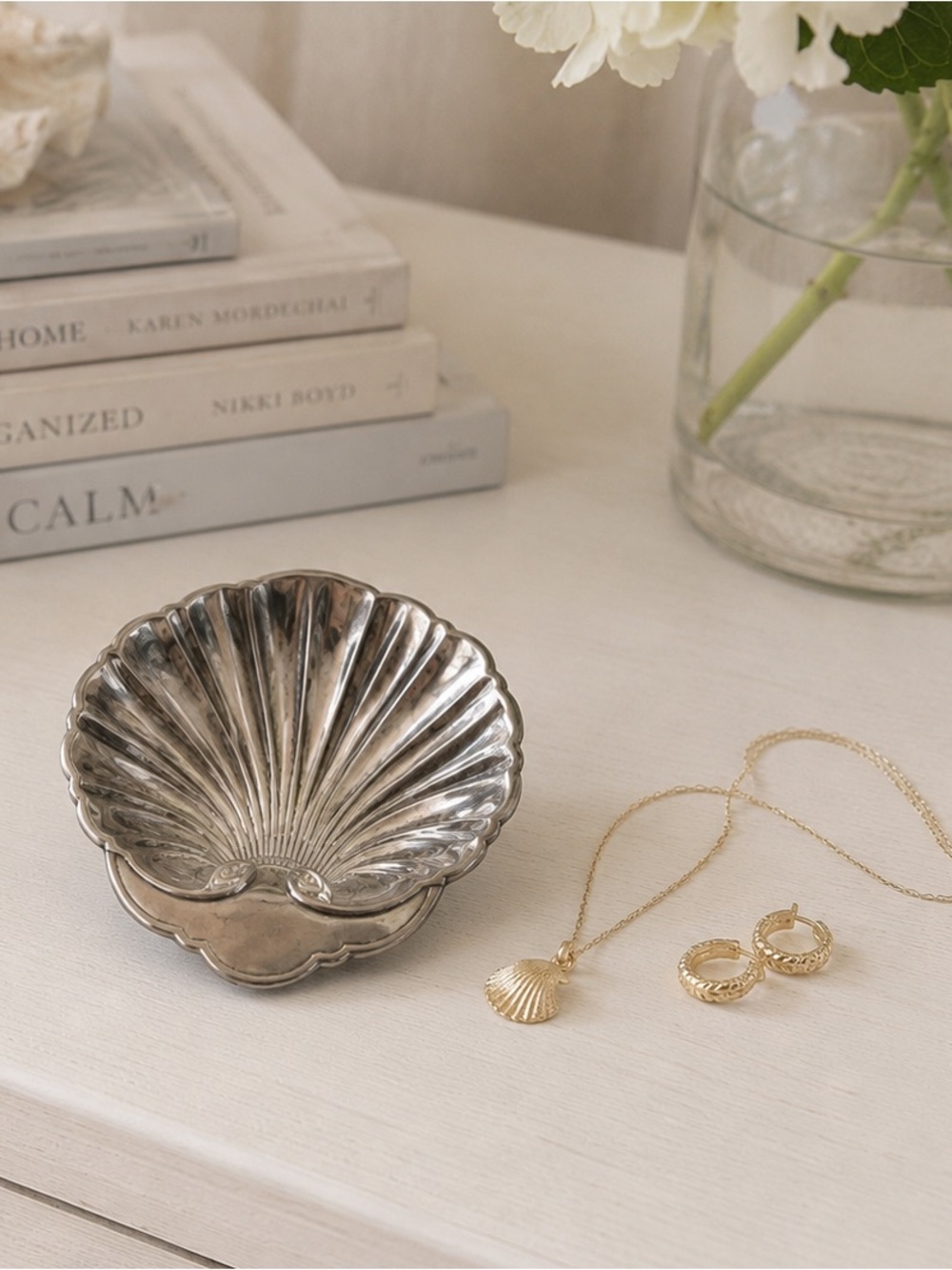 Silver Shell Trinket Dish